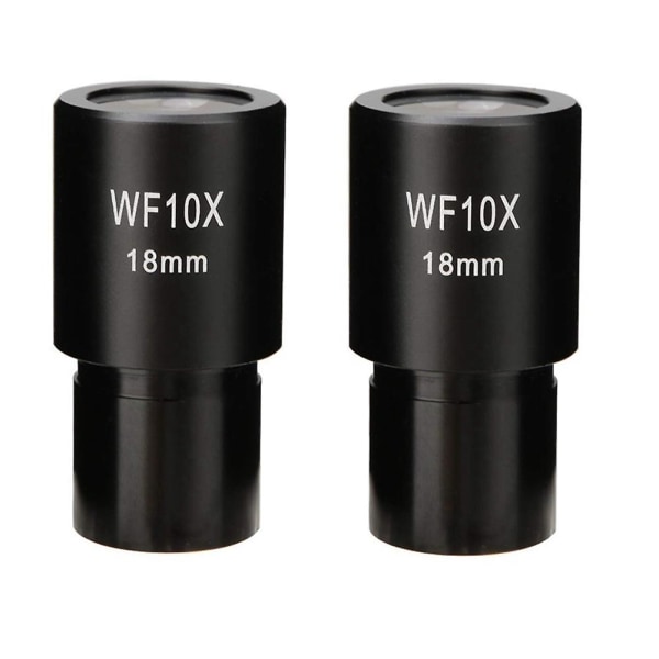 2 st Wf10x Widefield Okular Biologiskt Mikroskop Optisk Lins Okular Vidvinkel 23,2 mm Mounti