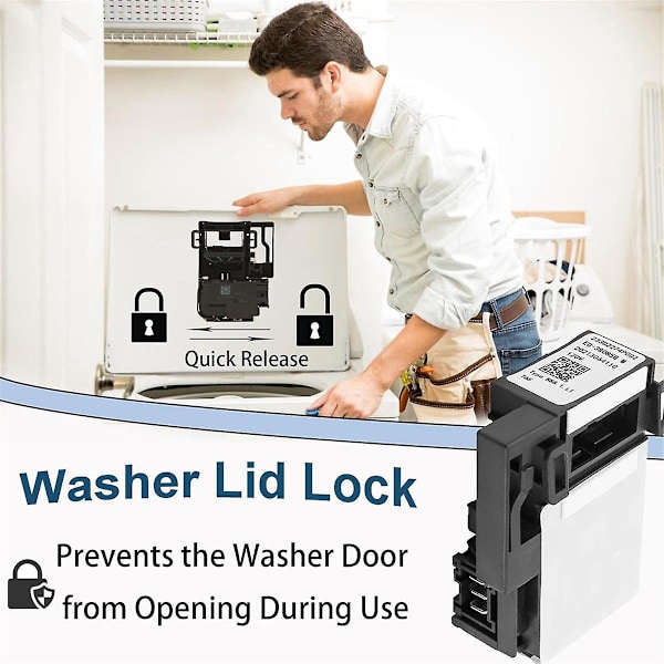 WH01X27954 Tvättmaskinsdelar Kompatibla med för Tvättmaskinens Locklås Ersätter WH01X24114, WH01X26114