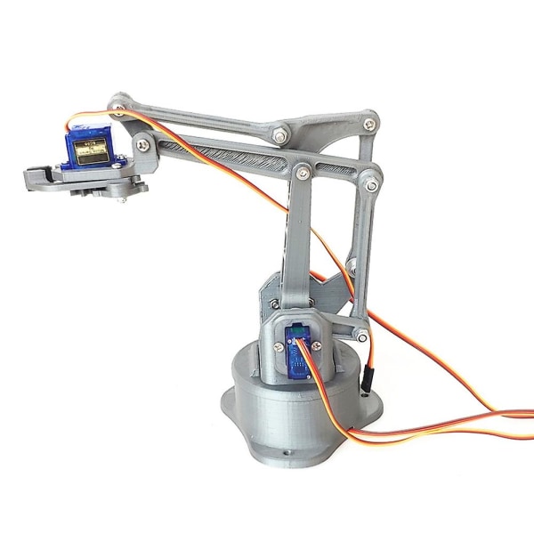 3D-utskrift firegraders frihetsmanipulator Mekanisk arm DIY-robotmontering 3D-skriverprodukt SG90 med Ste