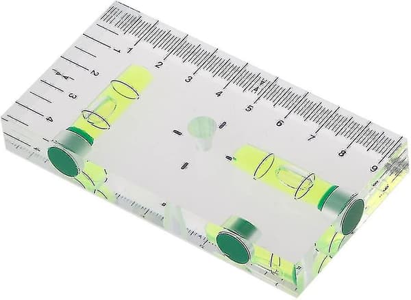 Mini-vattenpass med hög precision, tvåvägs, transparent och magnetisk