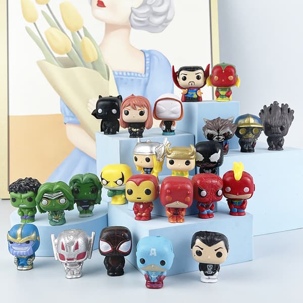 24-dels Q-version Infinity War figur-skrivbordsdekorationer