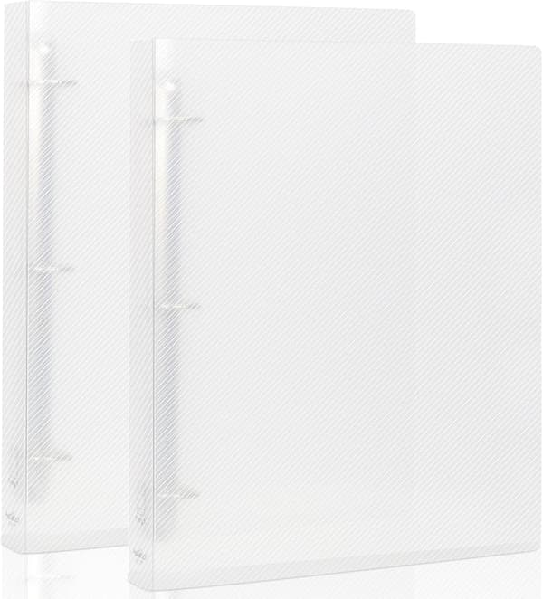 Ringbind, Ringbindsorganisator Holder 8,5'' x 11'' Papir, Stor Klar D-Ring Ringbind, 2 Pakke, Klar