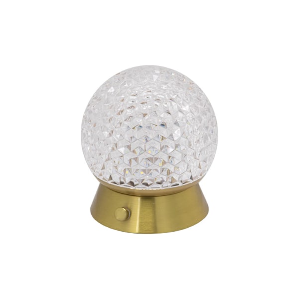 Ny krystalkugle dekorativ bordlampe soveværelse natbord USB opladning bordlampe led atmosfære natlys