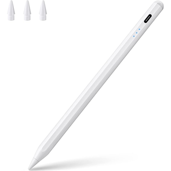 Stylus Penna för Ipad, Ipad Penna med 10 min snabbladdning, lutningssensor Palm Avvisning, Apple Pen kompatibel Wi