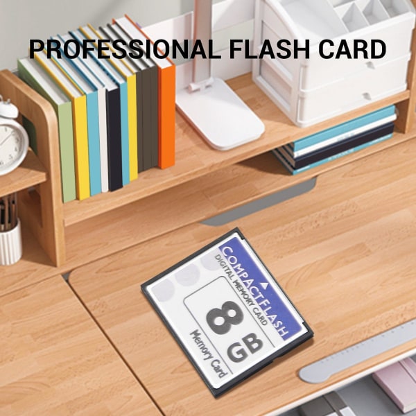 Professionelt 8gb Compact Flash-hukommelseskort (hvid og blå)