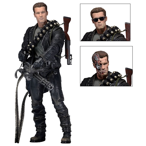 Terminator 2: Domedagen T-800 Arnold Actionfigur Leksaksmodell Presentvänlig