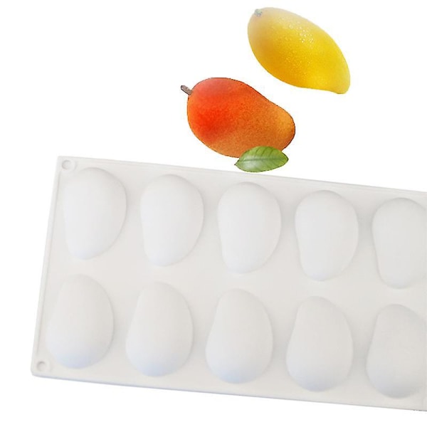 10-hole Mango Shape Mousse Cake Mold-YuJia