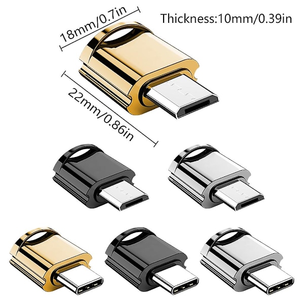 Micros USB-kortleser Minnekortleser Rask hastighet OTG-kortleser