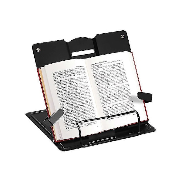 Justerbar Metal Bogestativ Bærbar Læsning Bog Holder Støtte Dokument Hylde Bogstand Tablet Musik Partitur Opskrift Stativ