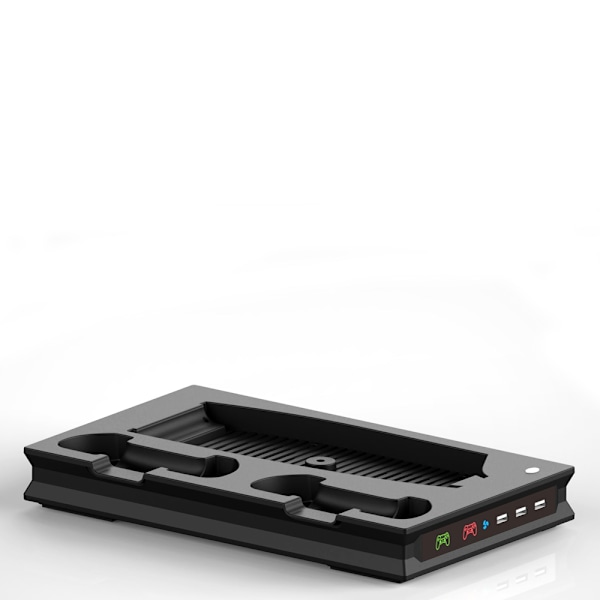 PS5 Digital Edition/Optical Drive Edition -konsolin jäähdytystuuletin, kahvan latausasema, PS5-jalusta, tuuletin valolla