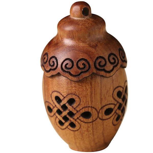 Håndlaget tre-aromaterapi-kuleflaske, aromaterapi-kuleflaske, hengende aromaterapi-anheng