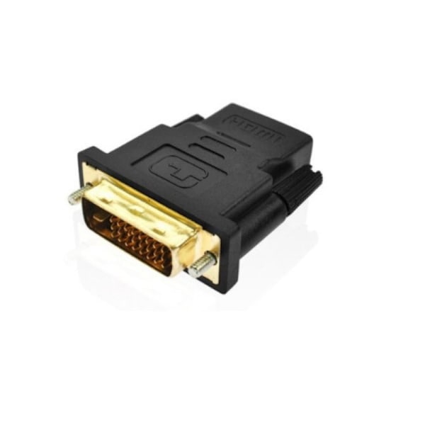 DVI - HDMI -sovitin DVI uros - HDMI naaras teräväpiirto HDMI/DVI uros 24+1 -muunnin