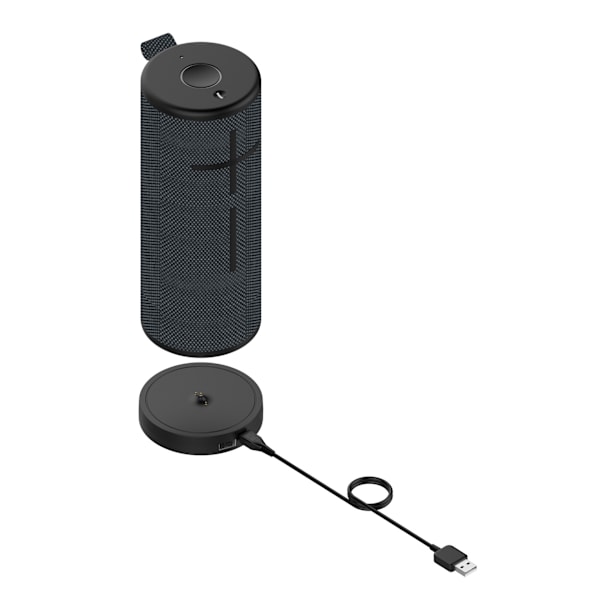 Svart, ny modell lämplig för Logitech Ultimate Ears Boom3 Bluetooth-högtalar laddningsbas UE MEGA BLAST laddningsbas