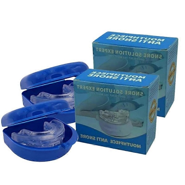 2 st Anti Snarkning Bruxism Munskydd Dental Ortodontiska Tandställning Tandskydd Sovande Bruxismo Snarkningsskydd