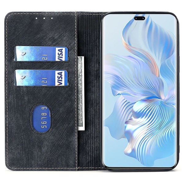 Phone case för Honor 90 Lite 5g / X50i 5g Rfid-blockerande plånbok Pu- cover
