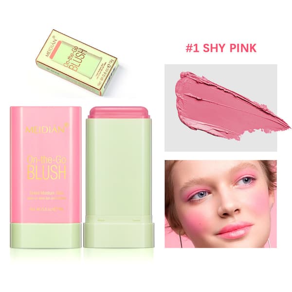 Solid Cream Blush, Portabel Highlighter, Konturerings Blush Stick, Uppljusande och Bas Makeup 1