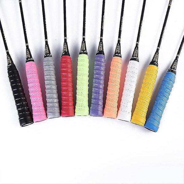 Tennis Grip Tacky Tennis Racket Grip Tape Absorbent Anti-slip Tennis Overgrip For Tennis Badminton Pickleball Racquet Handle Grip With Damping Ridges-