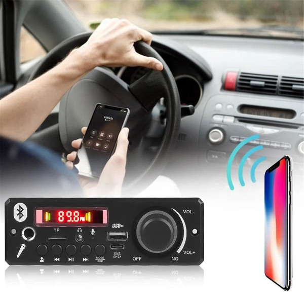 160w vahvistin Bluetooth 5.0 tee itse Mp3-dekooderilevy äänisoitin 12v MP3-soitin auto-Fm-radiomoduuli Tf USB mikrofoni