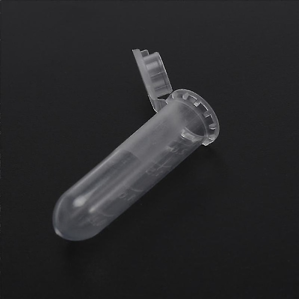500 st 2 ml -centrifugrör provrör injektionsflaska klar plastbehållare med snäpplock för laboratorieprovförvaring