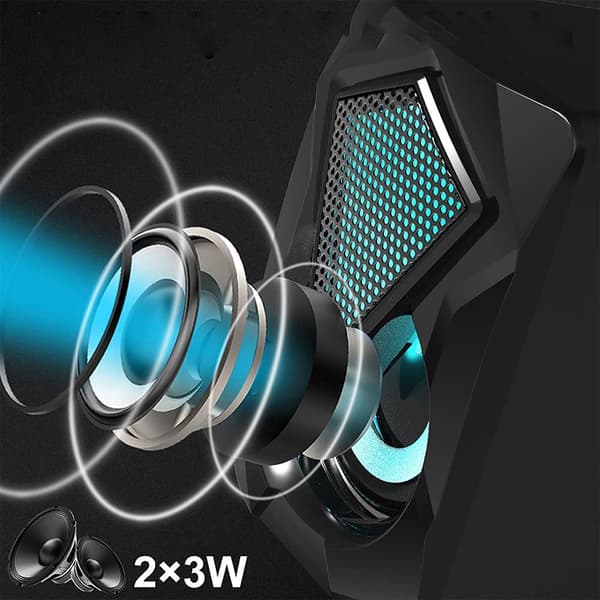 Med fargede LED-lys, Bluetooth