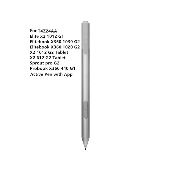 Active Pen Bluetooth T4z24aa Stylus Pen för Elite X2 612 1012 G2 G1 Elitebook X360 1030 G2 1020 G2