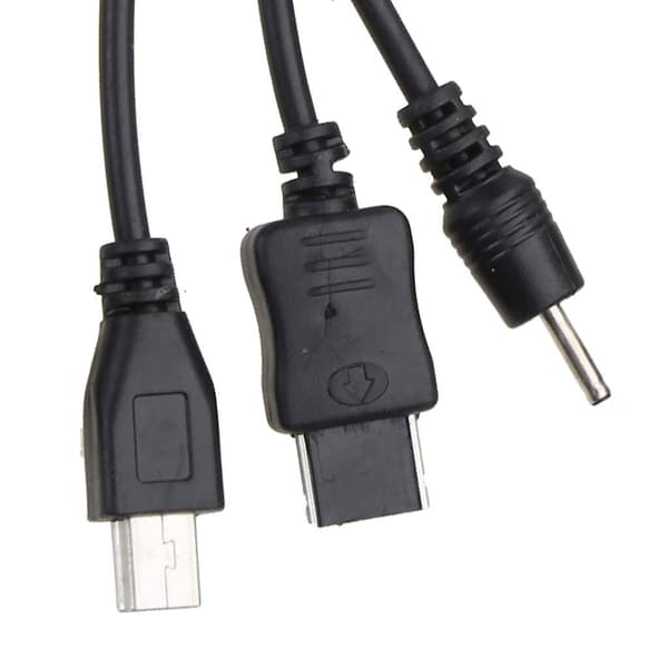 Universal USB til Multi Plugg Mobiltelefonladerkabel 10 i 1 USB-kabel 20CM