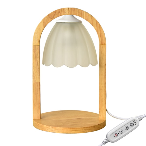 Nordisk solid trepersonlighet ornament voks smelter aromaterapi stearinlys lampe bursdagsgave hjem nattlampe bordlampe voks smeltelampe