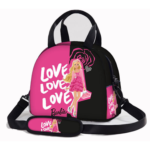 Ny Barbie Barbie Tryckt Barnens En-axlad Lunchväska Bärbar Cartoon Lunchväska, Axelremsväska Isolerad Väska