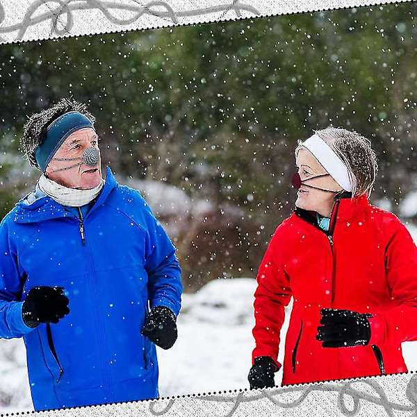 4 stk. Vinter næsevarmer, støv anti pollen blød komfort næsedæksel til kvinder mænd-Excellence