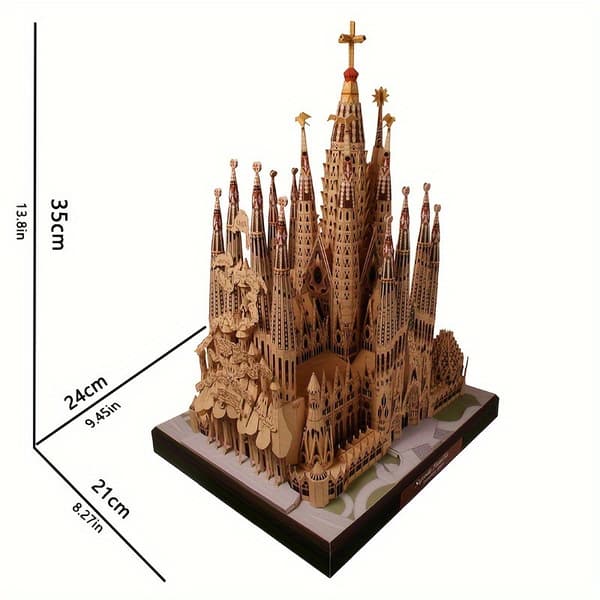 DIY Papirmodel af en Verdensberømt Spansk Katedral til Elevhåndværk