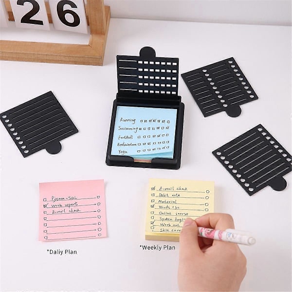 Sticky Note Template - Post It Note Holder for Precise Planning, Organizing, Note Organizer