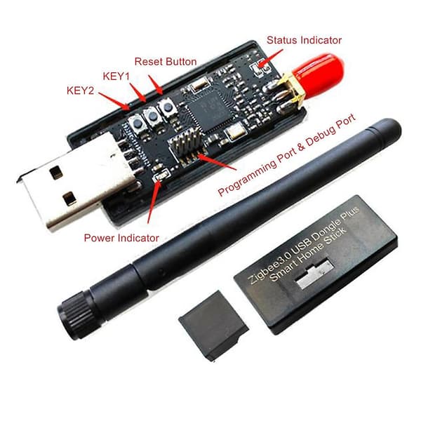 CC2652P CC2652 USB Dongle Zigbee2MQTT ZHA Koordinator Home Assistant Thread USB Dongle Stick BLE5.2