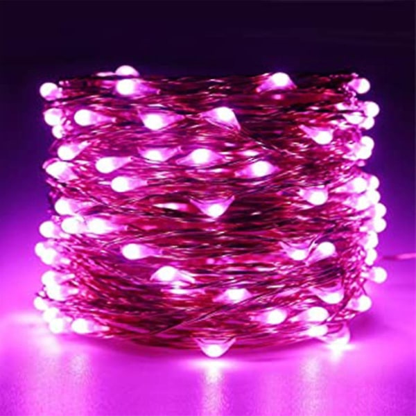 66ft 200 Led Fairy Light String Lights, batteridriven med fjärrkontroll för sovrum, trädgård, trädgård