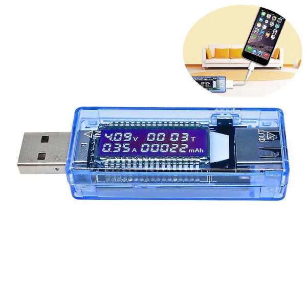 3 X USB -laddare Doctor Multimeter Laddare Detektor Power Spänningsmätare Digital Voltmeter Red 5XL