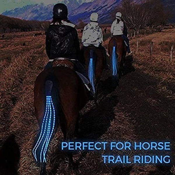 100 cm USB genopladelig sele til udendørs ridesport (grøn)