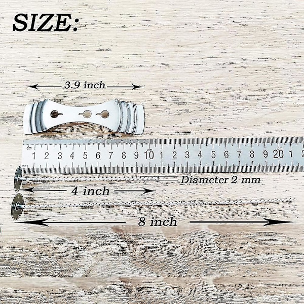 Stearinlysveker, 100 stk organiske soyavoks forvokste bomullslysveker 20 cm og 10 cm lange med 1 stk-mxbc