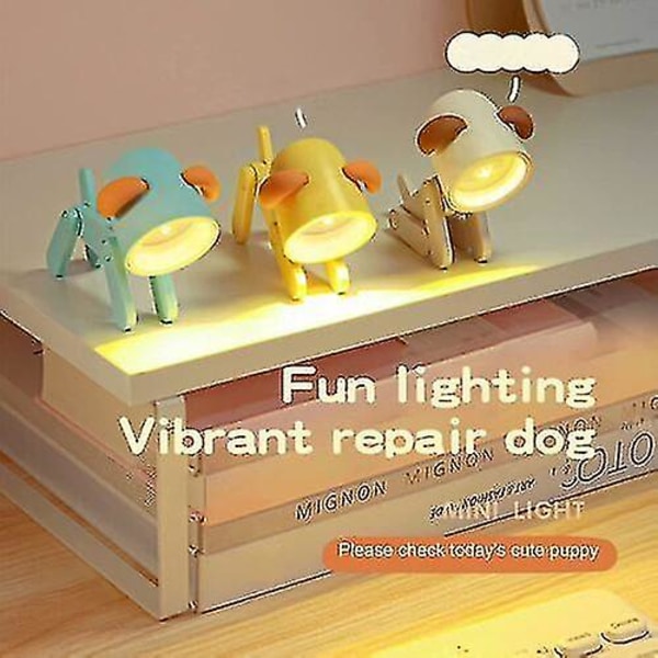 Mini Cartoon Animals Led skrivbordslampa Bärbar Justerbar Söt Pet Night Light