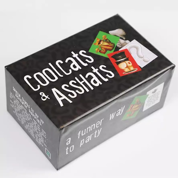 CoolCats AssHats - Cool Cats ja Assholes - Englanninkielinen juhlapelin lautapeli korttipeli kortti