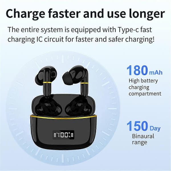 TWS Trådløse Bluetooth Øretelefoner Air In-Ear for iPhone Samsung Android