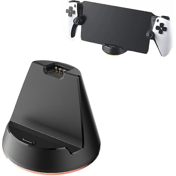 Ps Portal laddningsdocka med LED-indikator, bärbar laddningsdockningsstation för Playstation Portal fjärrspelare, Ps Portal tillbehör-YuJia
