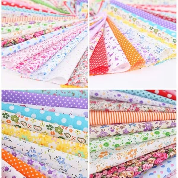 50 stykker bomuldsstofpakker patchworkstoffer 25 cm x 25 cm (50 stykker)