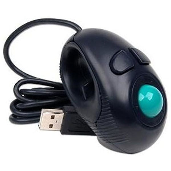 Trådbunden mus Neu Finger Handheld 4d Usb Mini Bärbar Trackball Mus PC Laptop Dator-Excellence