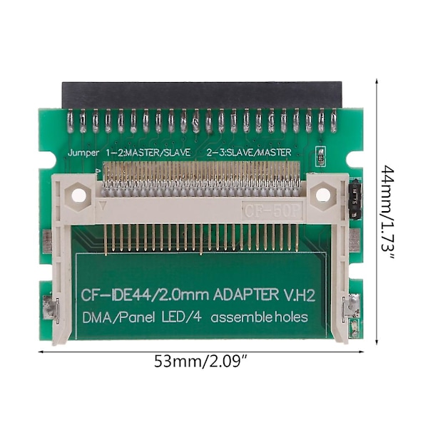 Cf-kort til 2,5\" 44-bens IDE-adapterkort Cf-hukommelseskort til IDE-konverter