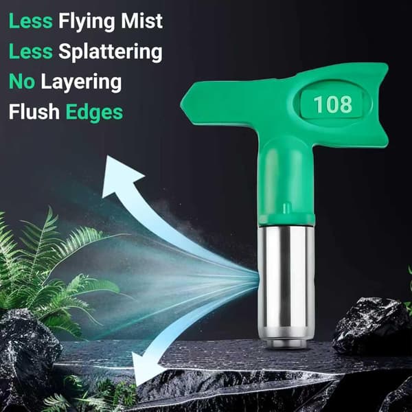 210 Fin Finish Lavtrykks Airless Sprøytedyse