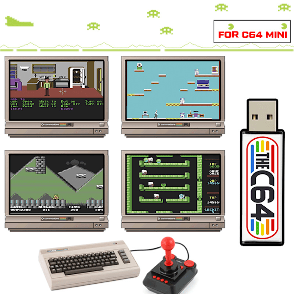 5370 Spel USB-sticka för C64 Mini Retro Spel USB-enhet Plug and Play