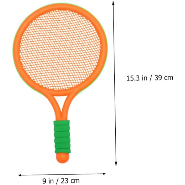 1 Set Sportverktyg Barn Badmintonracket Tennisracket Nätväska Utomhusleksaker Badmintonracket Slumpmässig Färg