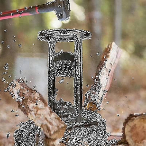 Halkaisukone - Heavy Duty puunhalkaisukone, valurautainen manuaalinen protokollahalkaisukone, puu 19,2 cm -ys