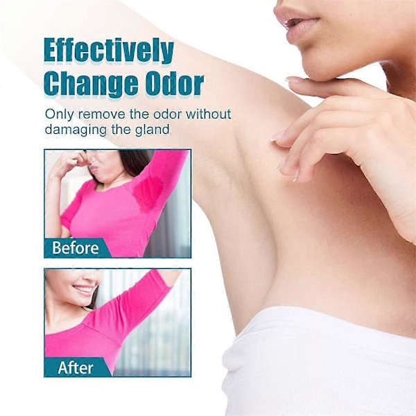 2 stk. Kropslugt Antiperspirant Hæmmer Roll Langvarig Underarms Sved Deodorant Eliminerer Dårlig Lugt Hudpleje