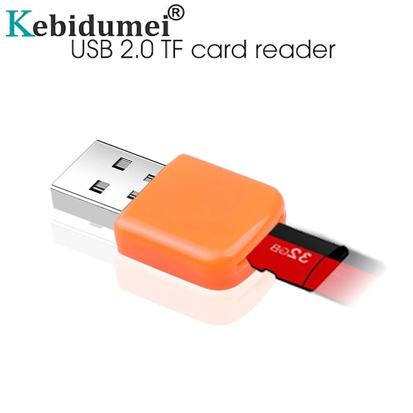 Kebidumei Bärbar Usb 2.0 Mini Sd Minneskort Kortläsare Flash Tf Minneskort Adapter För Dator Laptop Wi