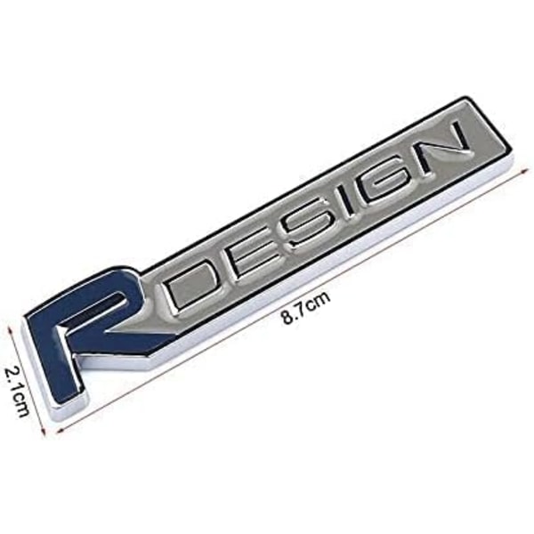 Blå Grill Badge Front Emblem Til Volvo R DESIGN XC60 V70 S60 V40 V60 C30 V50